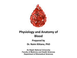 Blood physiology