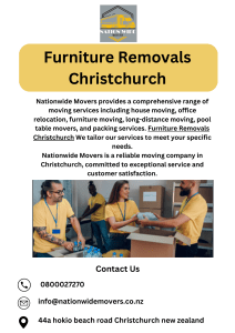Furniture Removals Christchurch