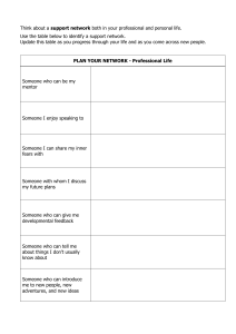 Your networking table