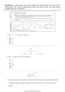 sat math practice test 2 www.satpanda.com