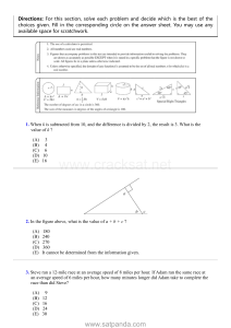 sat math practice test 3 www.satpanda.com