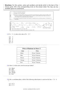 sat math practice test 4 www.satpanda.com