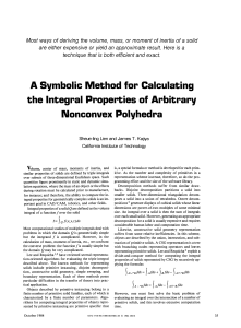 A Symbolic Method for Calculating the Integral Properties of Arbitrary Nonconvex Polyhedra