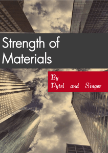 Problems in Strength of Materials (4th Ed) - Solution Manual A; Solutions 104 to 520 - PDF Room