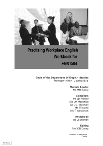 ENN1504 WORKBOOK