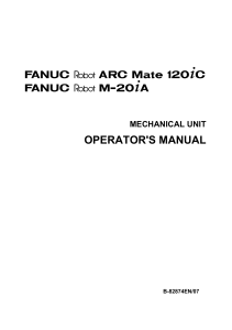 Fanuc Arc Mater 120iC Robot Operators Manual