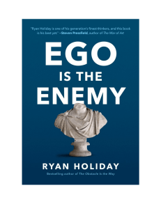 Ego is the Enenmy by Ryan Holiday