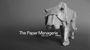The Paper Menagerie Discussion