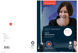 ACCA F8 Audit and Assurance 2015 Study Text