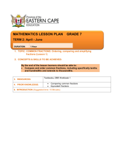 MATHS GRADE 7 TERM 2 Lesson Plans