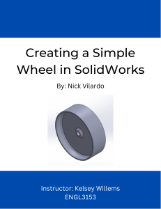 Creating a Simple Part in SolidWorks