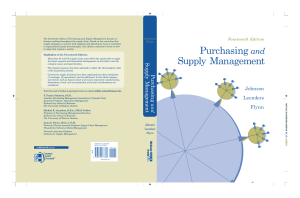 Purchasing & Supply Chain Management