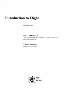 Introduction to Flight, John D. Anderson Jr.