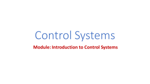 Control systems introduction