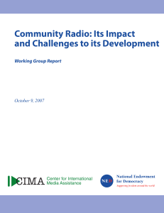 CIMA-Community Radio-Working Group Report 0
