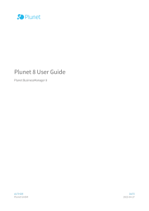 Plunet 8 User Guide (1)