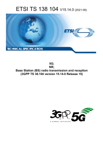 Base Station (BS) radio transmission and reception ts 138104v151400p