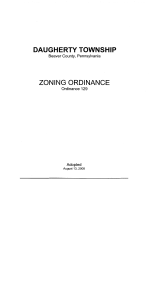 Ordinance 129 Zoning & Map