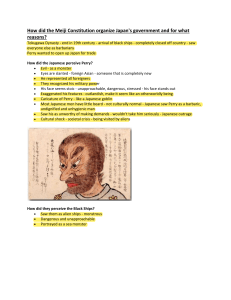 Lesson Notes - History - Japan