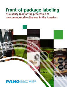 Front-of-Package Labeling: A Policy Tool for the Prevention of Non-Communicable Diseases