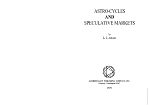 2 W[1].D Gann Astro-Cycles and Speculative Markets