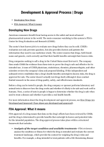 Development & Approval Process   Drugs   FDA