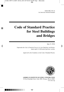 AISC 303 - 2016 Code of Standard Practice for Steel Buildings and Bridges