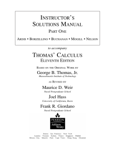 Solution Manual Thomas[1]