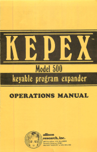 Allison Research KEPEX 500 br 72