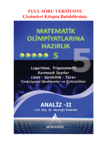 Matematik Olimpiyatlarına Hazırlık 5 Mustafa Özdemir Full Sorular