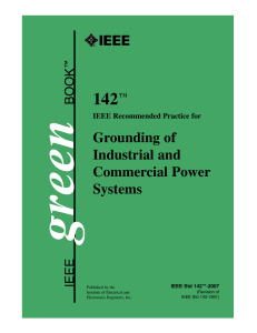 IEEE 142-2007 Grounding of Industrial and Commercial Power Systems