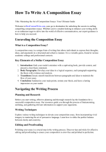 How To Write A Composition Essay