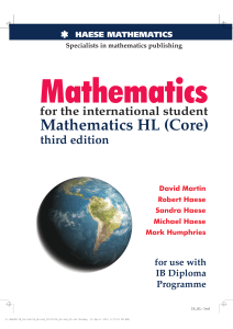 Mathematics HL (Core) - PDF Room