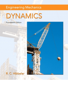 CHAPTER 12 ONLY - Hibbeler Dynamics Solution Manual 14th Edition