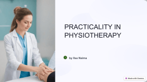 PRACTICALITY IN PHYSIOTHERAPY (1)[1]