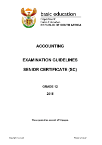 Accounting GR 12 Exam Guidelines 2015 Eng
