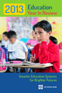  Smarter Education Systems for Brighter Futures 2013 Education Year In Review