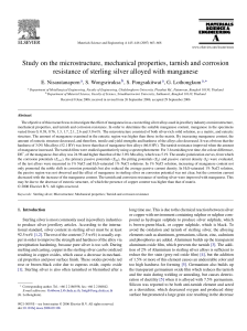 Study on the microstructure mechanical p