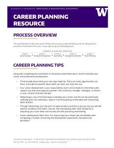 Career Planning Tips