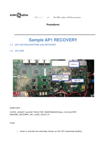 HTD  make a AP1 Recovery