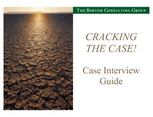BCG Cracking the Case