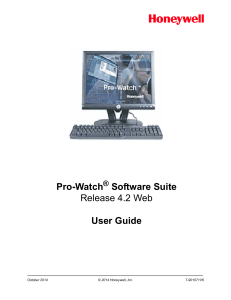 Honeywell Pro-Watch 4.2 User Guide
