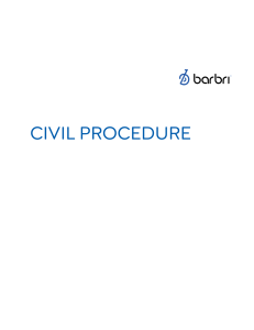 Civil Procedure Federal Outline