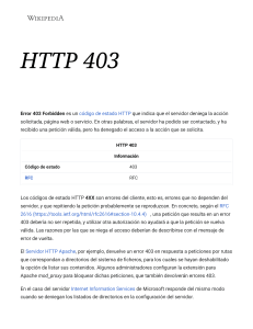 HTTP 403 - Wikipedia, la enciclopedia libre