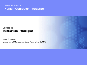 15-Interaction Paradigms
