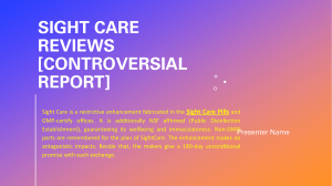 Sight Care Reviews [Controversial Report]