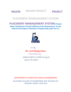 SUBHANKITA PATTANAYAK - PLACEMENT MANAGEMENT SYSTEM