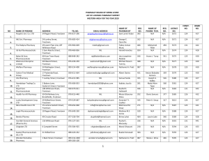 Sierraleone Pharmacy Contacts