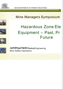 Hazardous Zone Electrical Equipment in Mining