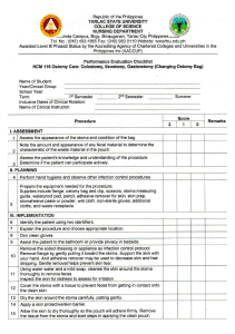 NCM-116-OSTOMY-CARE-CHECKLIST